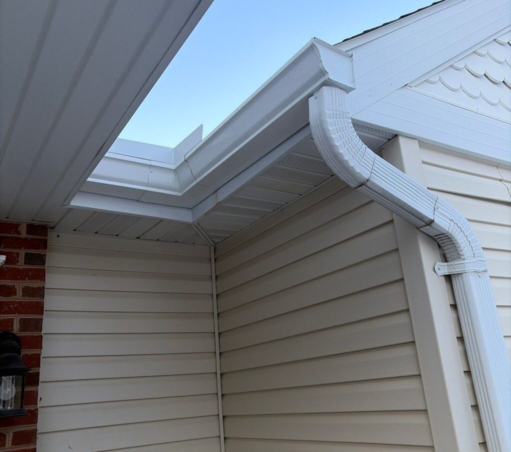 gutter and downspout repair and replacement by gingrich roofing and siding